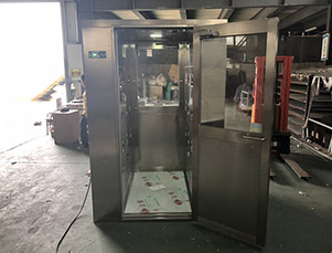 不銹鋼雙人雙吹風淋室